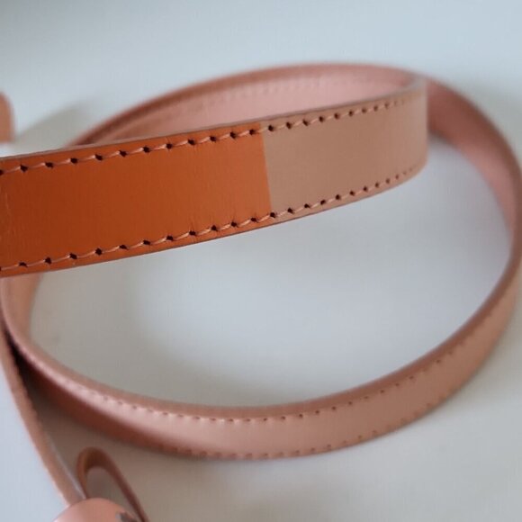 GAP | Genuine leather belt orange salmon pink sz Large - Picture 2 of 4